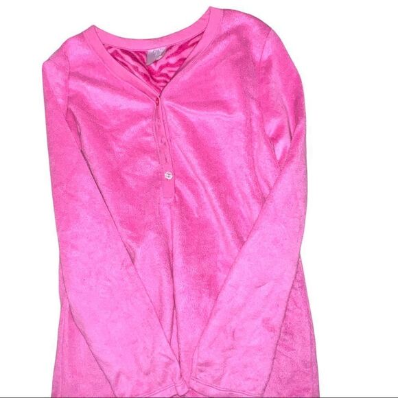 Simple pleasure hot pink warm & cozy pj set - Picture 5 of 6